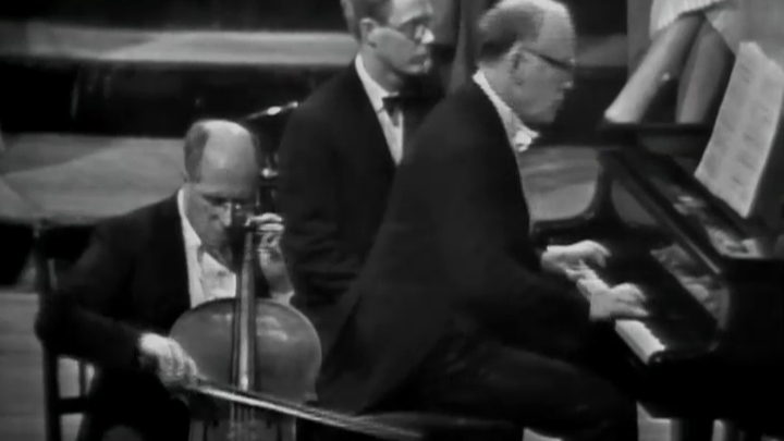 Mstislav Rostropovich and Sviatoslav Richter play Beethoven's Cello Sonatas  No. 3 and No. 5